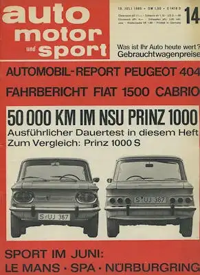 Auto, Motor & Sport 1965 Heft 14