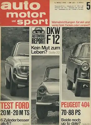 Auto, Motor & Sport 1965 Heft 5