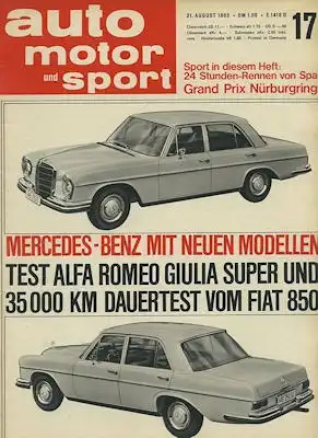 Auto, Motor & Sport 1965 Heft 17