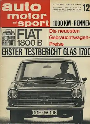 Auto, Motor & Sport 1965 Heft 12