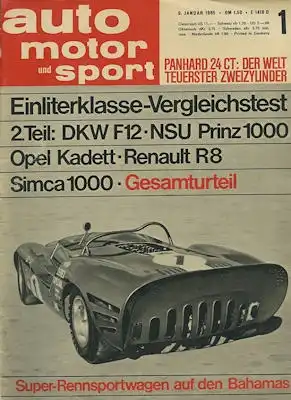 Auto, Motor & Sport 1965 Heft 1