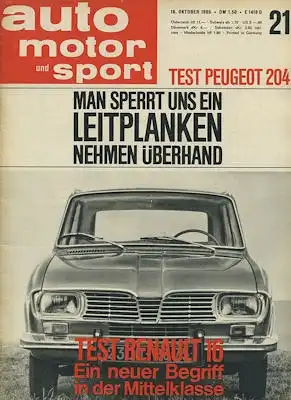 Auto, Motor & Sport 1965 Heft 21