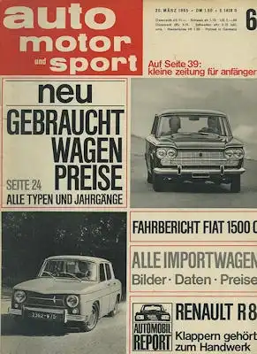 Auto, Motor & Sport 1965 Heft 6