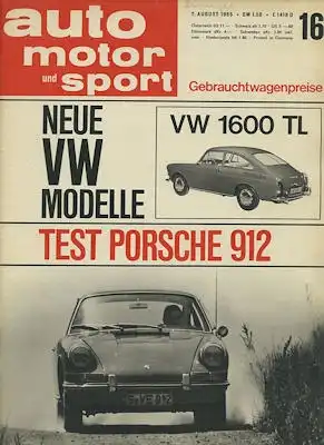 Auto, Motor & Sport 1965 Heft 16