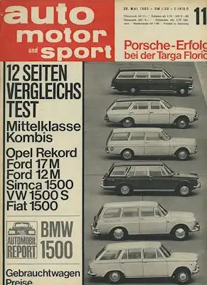 Auto, Motor & Sport 1965 Heft 11