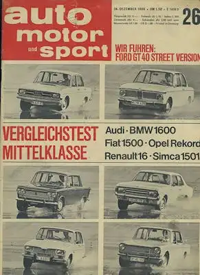 Auto, Motor & Sport 1966 Heft 26