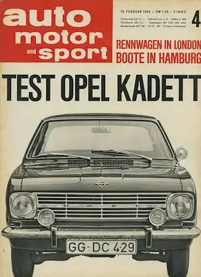 Auto, Motor & Sport 1966 Heft 4