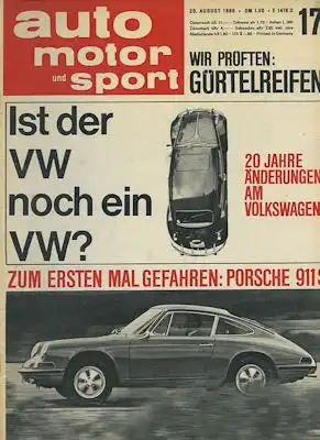 Auto, Motor & Sport 1966 Heft 17