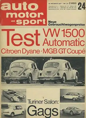Auto, Motor & Sport 1967 Heft 24