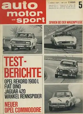 Auto, Motor & Sport 1967 Heft 5