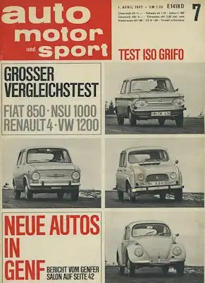 Auto, Motor & Sport 1967 Heft 7