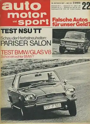 Auto, Motor & Sport 1967 Heft 22