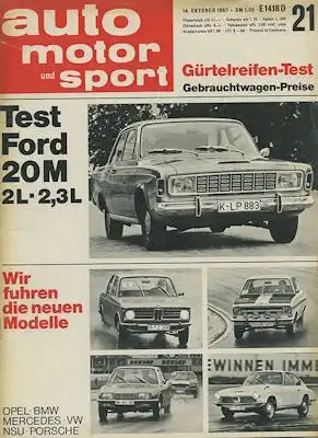 Auto, Motor & Sport 1967 Heft 21