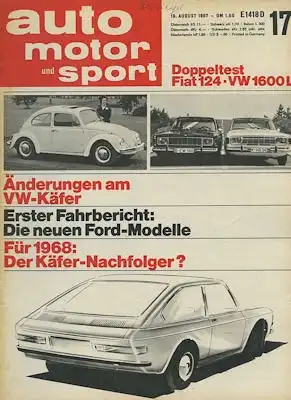 Auto, Motor & Sport 1967 Heft 17