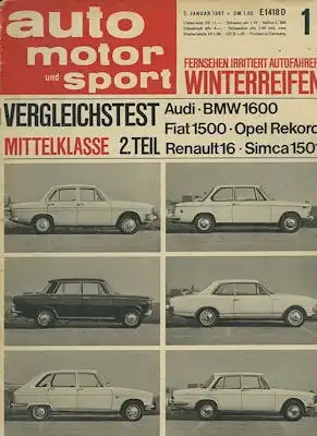 Auto, Motor & Sport 1967 Heft 1