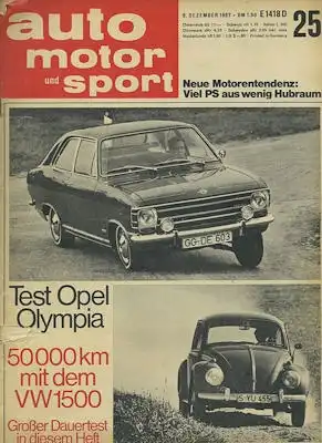 Auto, Motor & Sport 1967 Heft 25