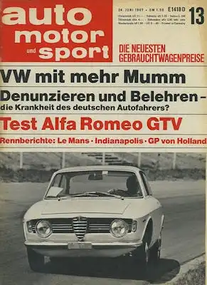 Auto, Motor & Sport 1967 Heft 13