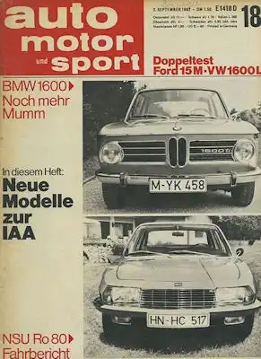 Auto, Motor & Sport 1967 Heft 18