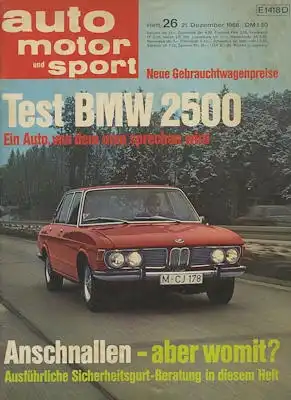 Auto, Motor & Sport 1968 Heft 26