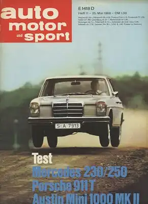 Auto, Motor & Sport 1968 Heft 11