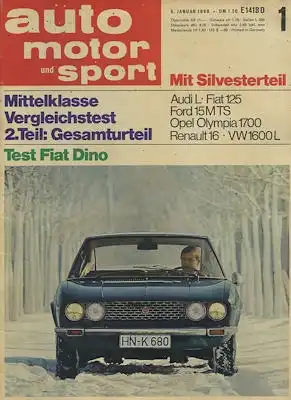 Auto, Motor & Sport 1968 Heft 1