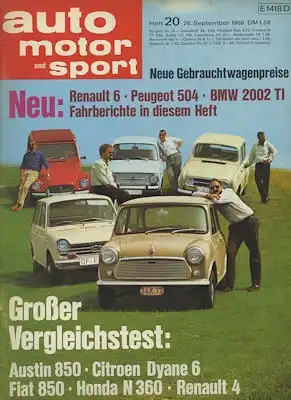 Auto, Motor & Sport 1968 Heft 20