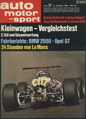 Auto, Motor & Sport 1968 Heft 21