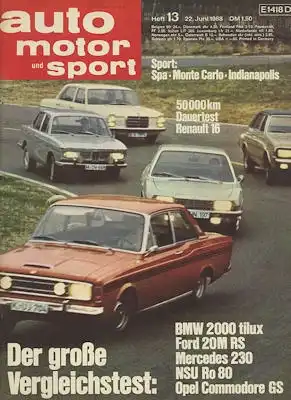 Auto, Motor & Sport 1968 Heft 13