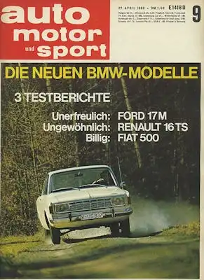 Auto, Motor & Sport 1968 Heft 9