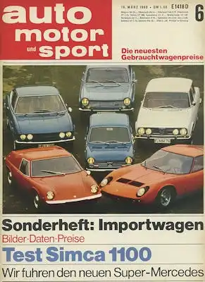 Auto, Motor & Sport 1968 Heft 6