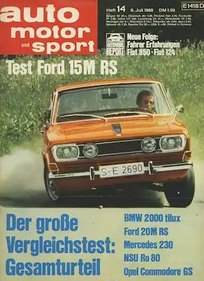 Auto, Motor & Sport 1968 Heft 14