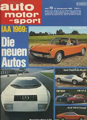 Auto, Motor & Sport 1969 Heft 19