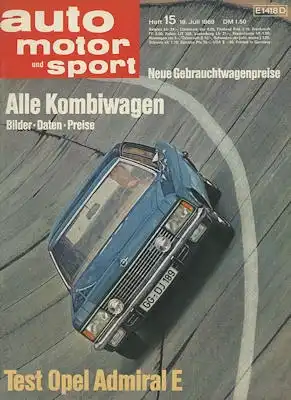 Auto, Motor & Sport 1969 Heft 15