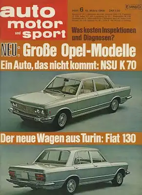 Auto, Motor & Sport 1969 Heft 6