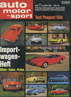 Auto, Motor & Sport 1969 Heft 7