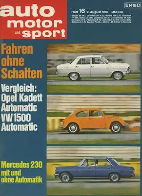 Auto, Motor & Sport 1969 Heft 16
