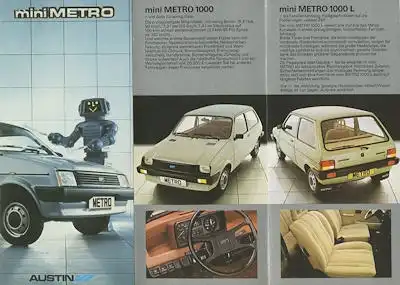 Austin Mini Metro Prospekt 4.1981