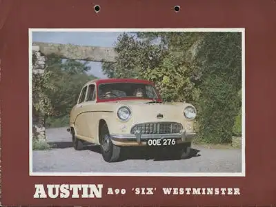 Austin A 90 Six Westminster Prospekt ca. 1954 d