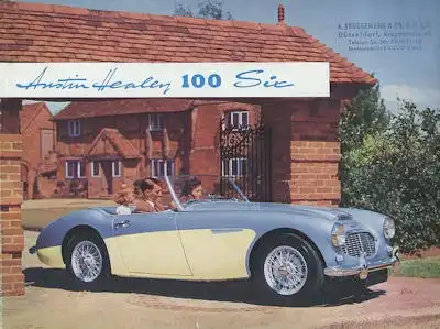 Austin Healey 100 Six Prospekt ca. 1956