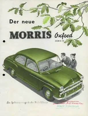 Morris Oxford Serie II Prospekt 8.1954