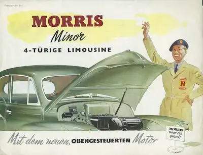 Morris Minor Serie II Prospekt ca. 1952