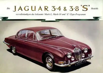 Jaguar S Type 3,4 + 3,8 Prospekt 1963