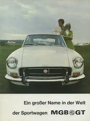 MG B GT Prospekt ca. 1969