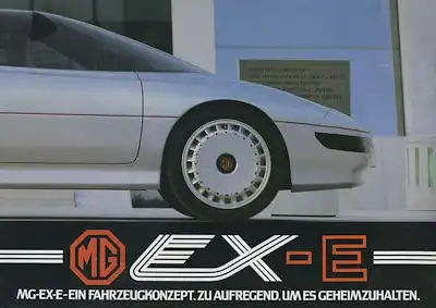 MG EX-E Prospekt 1985