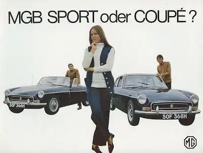 MG B / MG B GT Prospekt ca. 1971