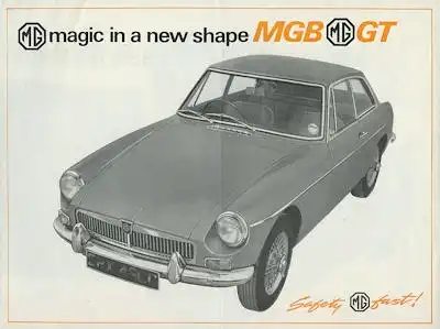MG B GT (Coupé) Prospekt 9.1965