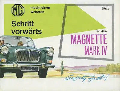 MG Magnette Mark IV Prospekt 7.1963