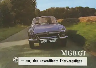 MG B GT Prospekt ca. 1975