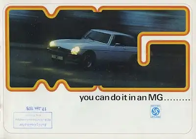 MG B / MG B GT Prospekt 9.1974
