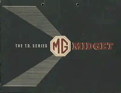 MG T.D. Series Midget Prospekt 1.1950